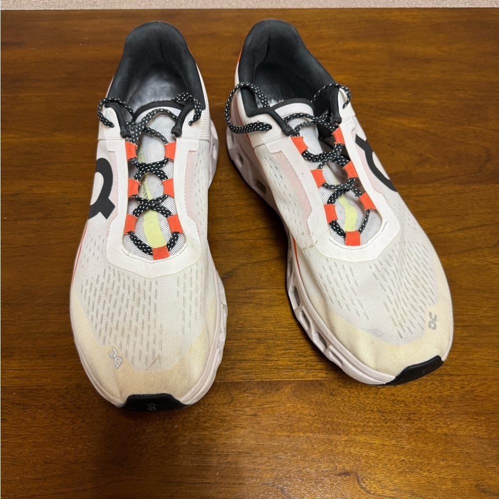 On Running Cloudmonster Undyed White/Flame Size 12 Men’s